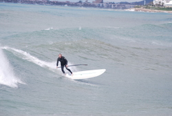 Paddle surf