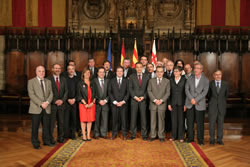 Foto família Zapatero-alcaldes. Autor: Ajt. BCN-Jaume Soler