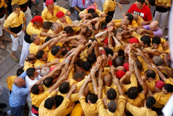 castells a la plaça de la Vila