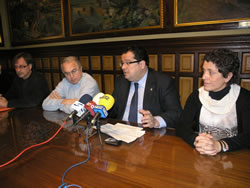 Moment de la roda de premsa sobre el Cap de Creu