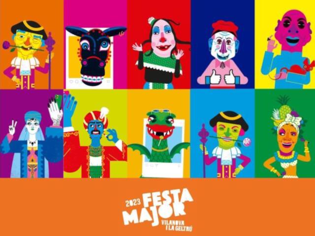 La Festa Major 2023 presenta la imatge d'aquest any, obra de l'artista vilanoví Carlos Cubeiro