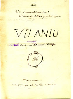 Manuscrit - Vilaniu