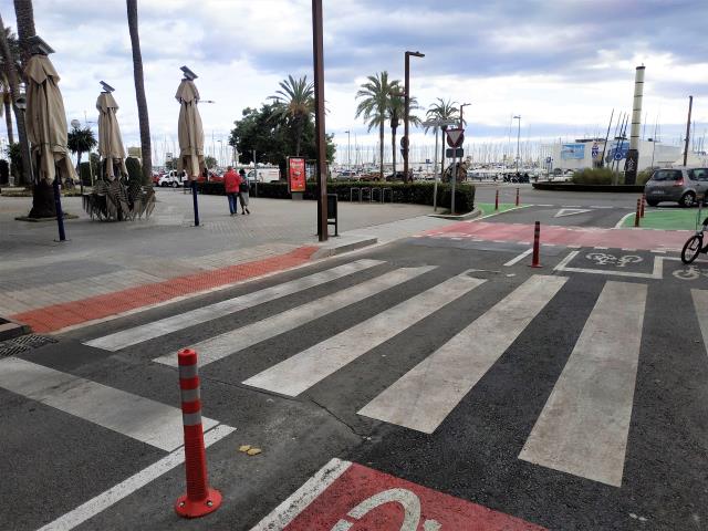 Continuació del carril bici de la rambla Samà fins al Passeig Marítim