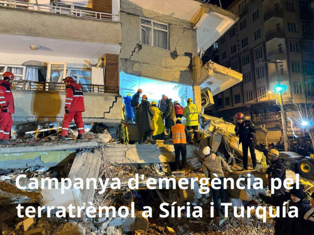 Campanya d'emergència pel terratrèmol al Kurdistan, Síria i Turquia