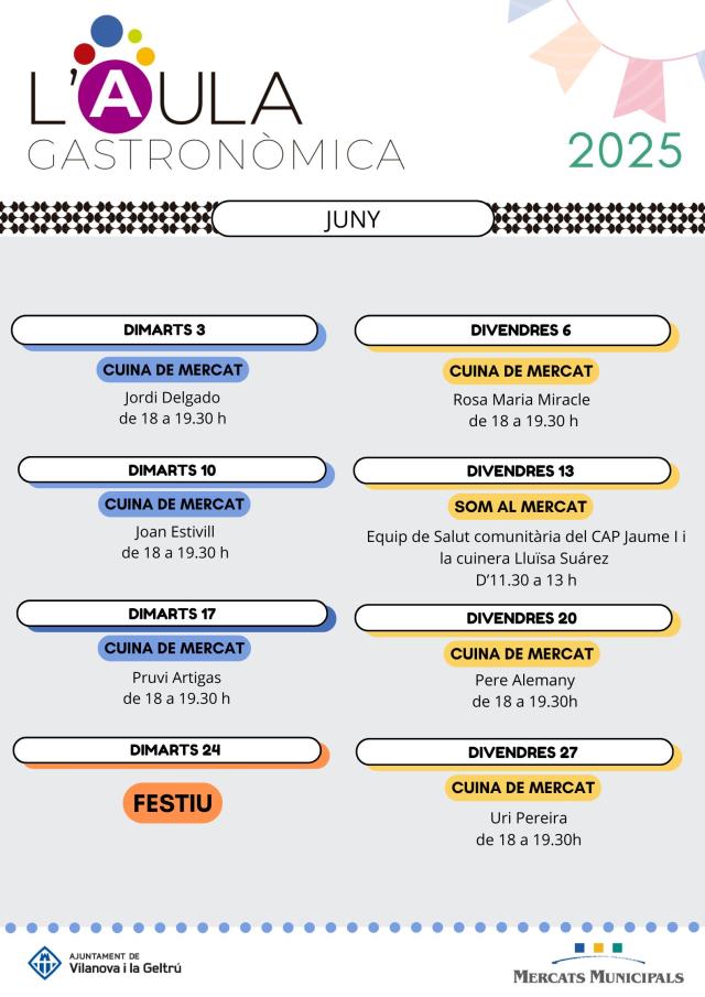 Programació de l'Aula juny 2025