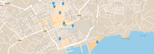 Mapa interactiu de la Vilanova en guerra
