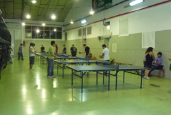 Nits joves al pavelló d'esports
