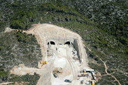 Vista exterior dels túnels