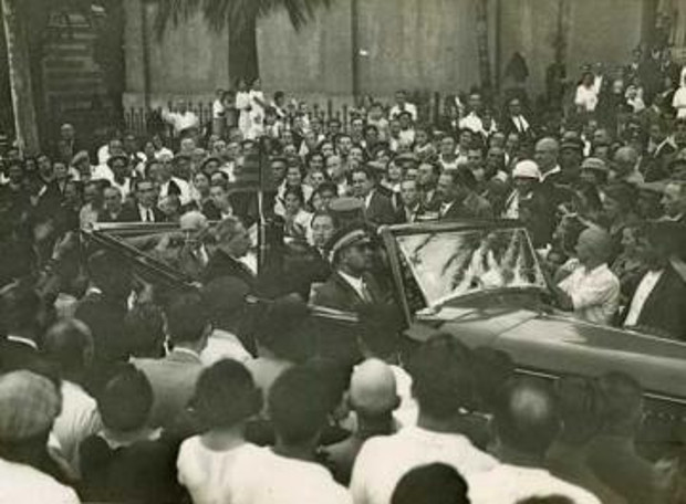 Francesc Macià a VNG el 20 d'agost de 1931. Arxiu fotogràfic de la BMVB