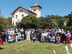 Foto del grup participant en la cloenda del projecte Compartim