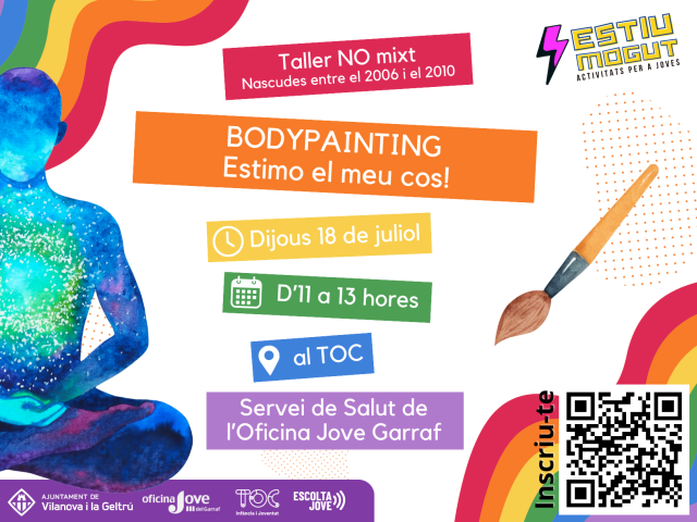 BodyPainting. Estimo el meu cos! - 18 de juliol d'11 a 13h.