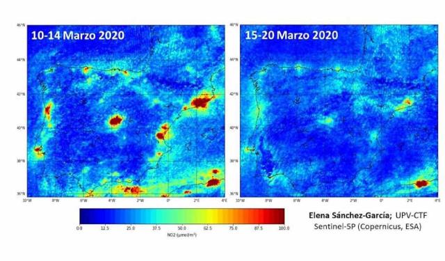 La contaminació a Espanya baixa un 64% de mitjana