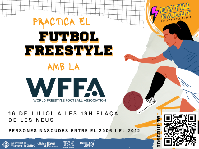 Futbol Freestyle. Apren a fer tocs i trucs amb la pilota - 16 de juliol de 19 a 20.30h.
