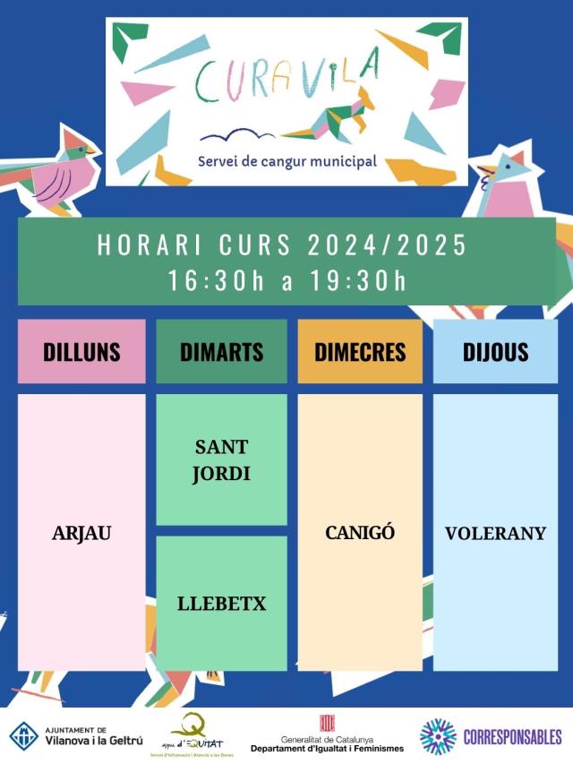NOU HORARI CURS 2024/2025